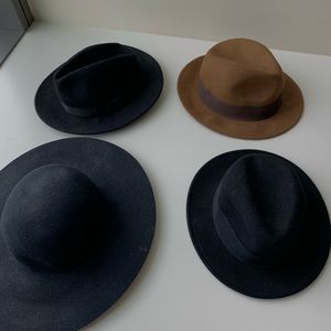 4 assortment wool hats